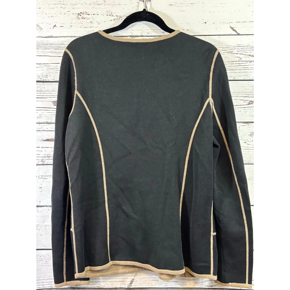 Women's Tribal Black Beige Cardigan M